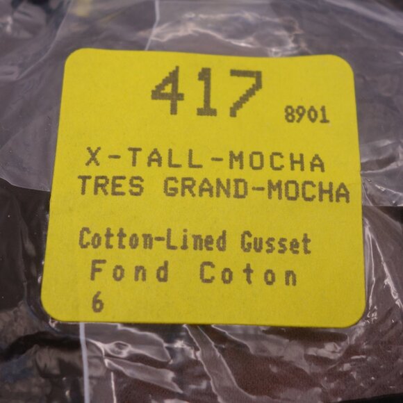 Vintage 1987 ENCHANTRESS X-TALL-MOCHA Cotton-Lined Gusset 100% Nylon Pantyhose - Picture 4 of 10